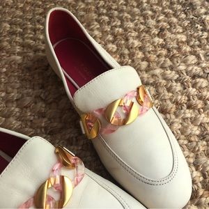 Kurt Geiger London Kiara Bone Loafer. Size 39